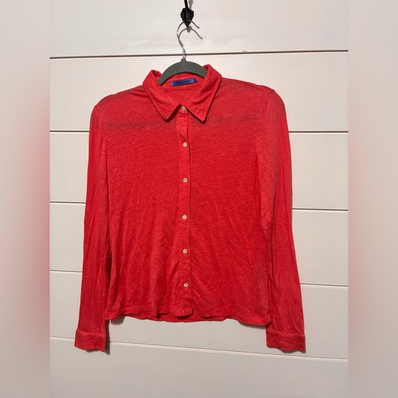 J. Mclaughlin Betty Linen-Blend Top size small - Picture 10 of 10